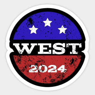 Cornel West 2024 American flag Sticker